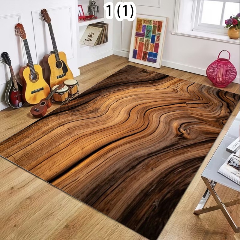 Commercial Kitchen Non Slip Flooring - Tappeto con Venature Naturali del Legno,