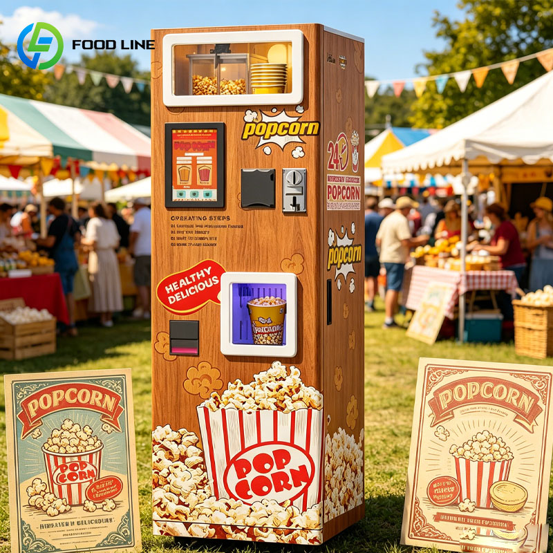 Commercial Popcorn Machine - Distributore Automatico di Popcorn Commerciale Intelligente