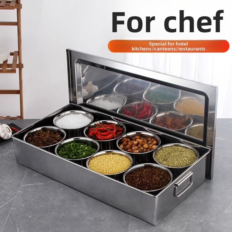 Commercial Kitchen Management - Scatola per condimenti in acciaio inossidabile