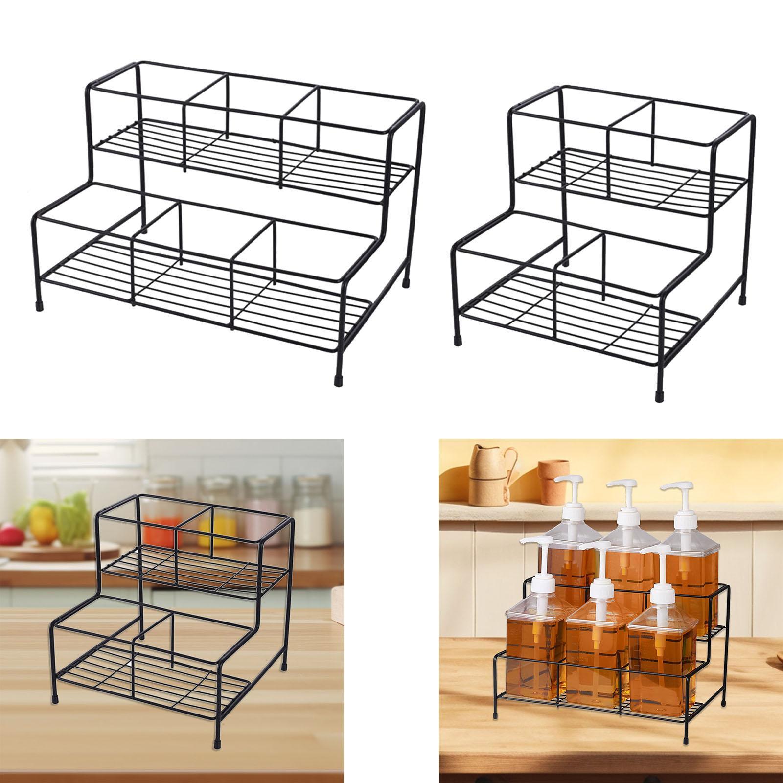Commercial Kitchen Wall Shelves - Espositore per bottiglie di sciroppo Portabottiglie