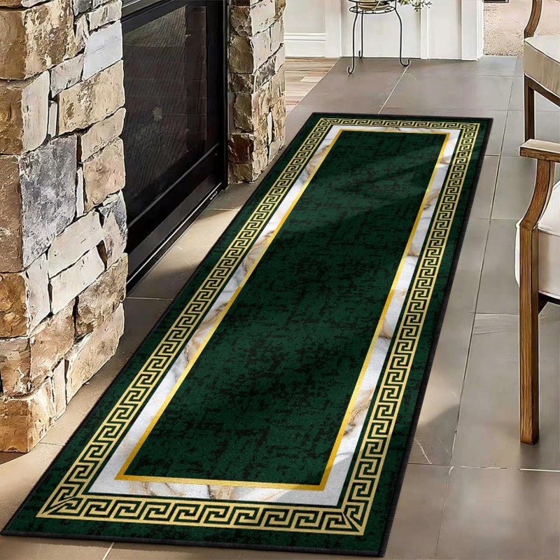 Commercial Kitchen Non Slip Flooring - Tappeto Runner con Motivo Astratto Blu