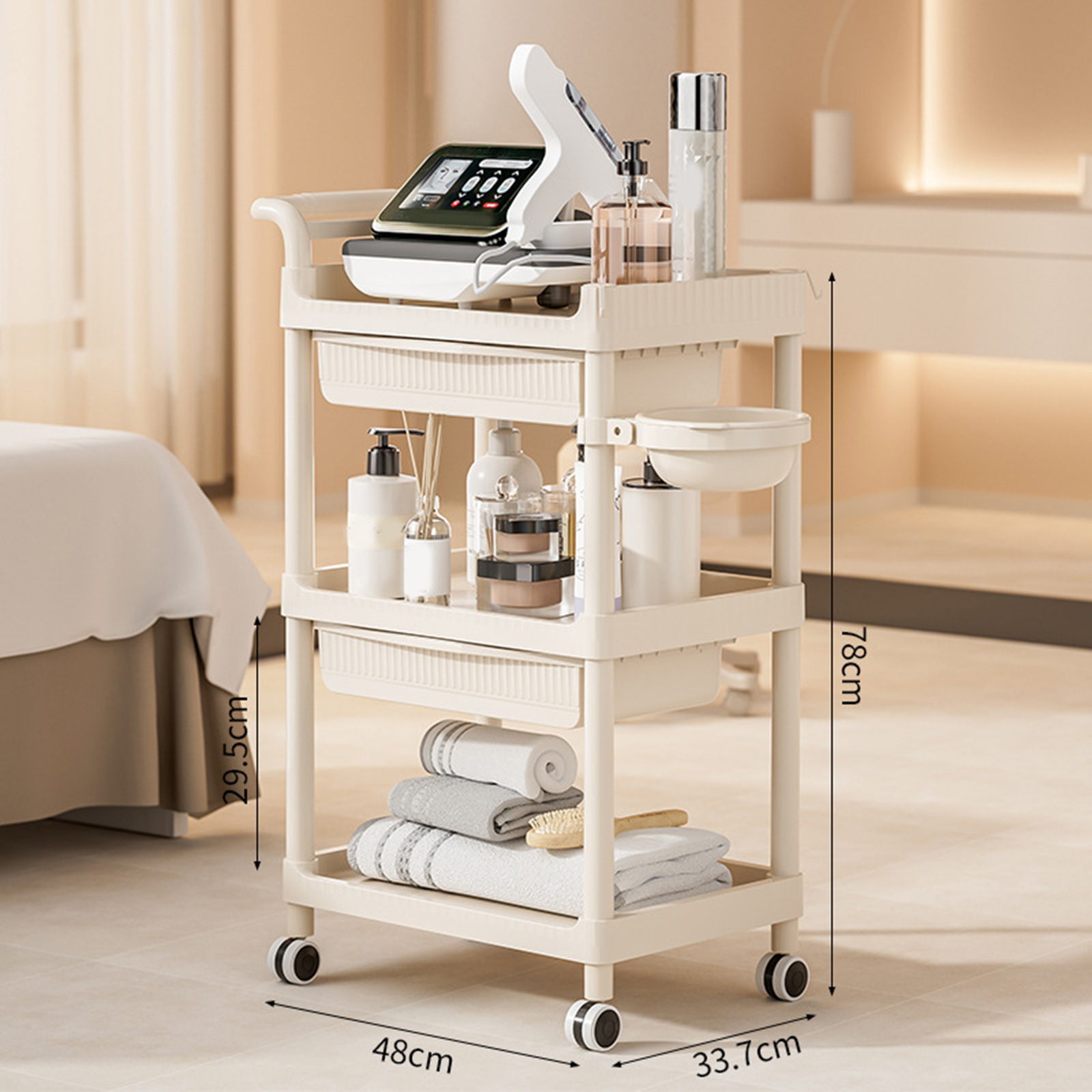 Commercial Kitchen Management - Carrello a 3 livelli per salone