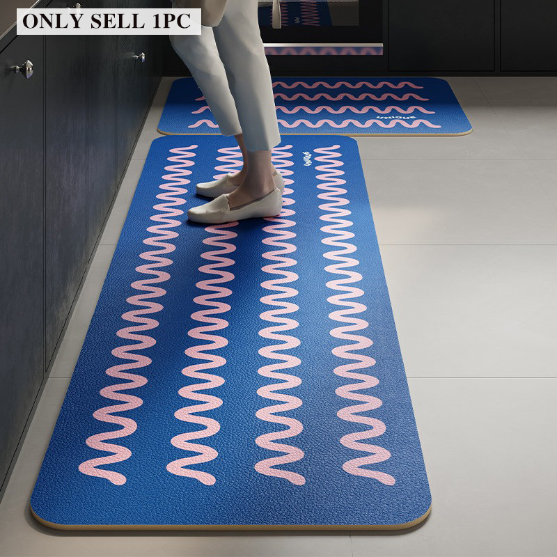 Commercial Kitchen Non Slip Flooring - Tappetino da Cucina in PVC Impermeabile,