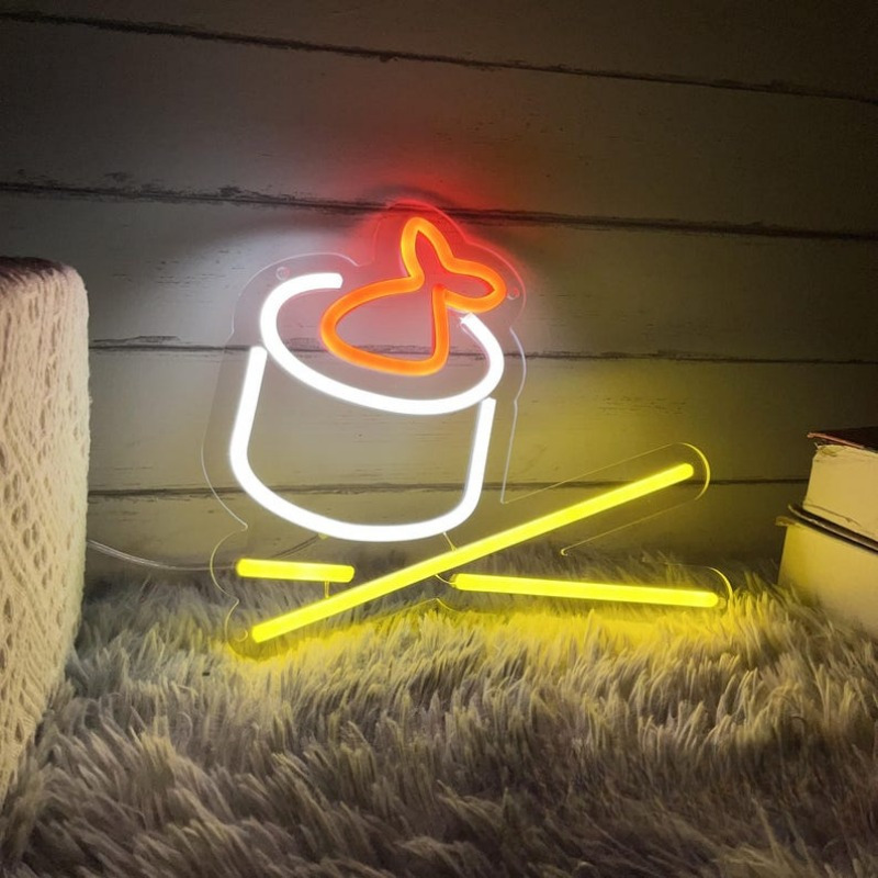 Commercial Kitchen Japanese - Insegna al Neon LED a Forma