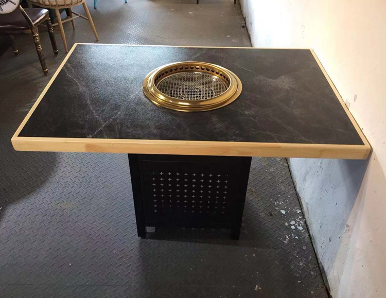 Teppanyaki Grill Table - Tavolo da barbecue elettrico commerciale giapponese