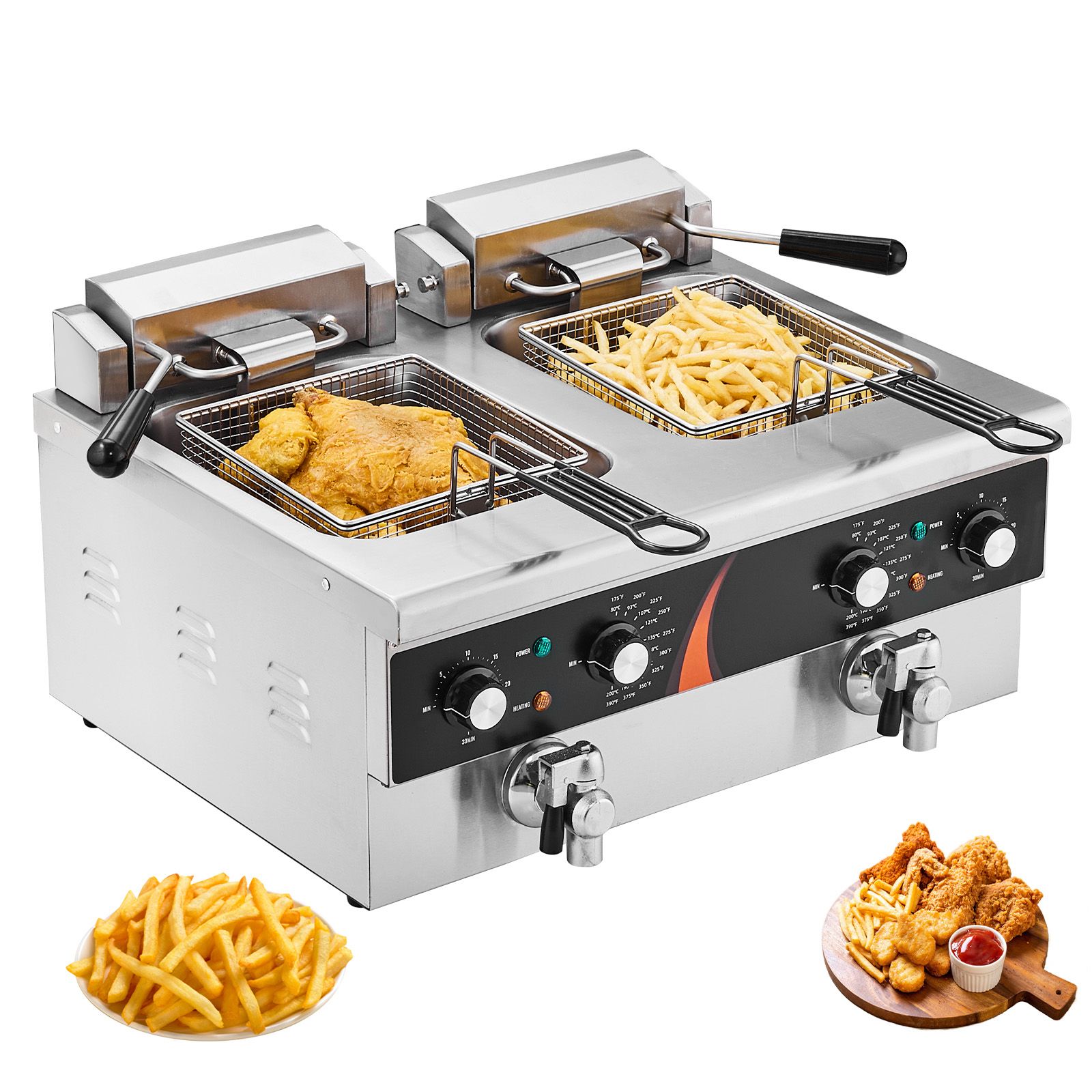Commercial Kitchen Use - Friggitrice Commerciale da 3500W, Friggitrice Elettrica
