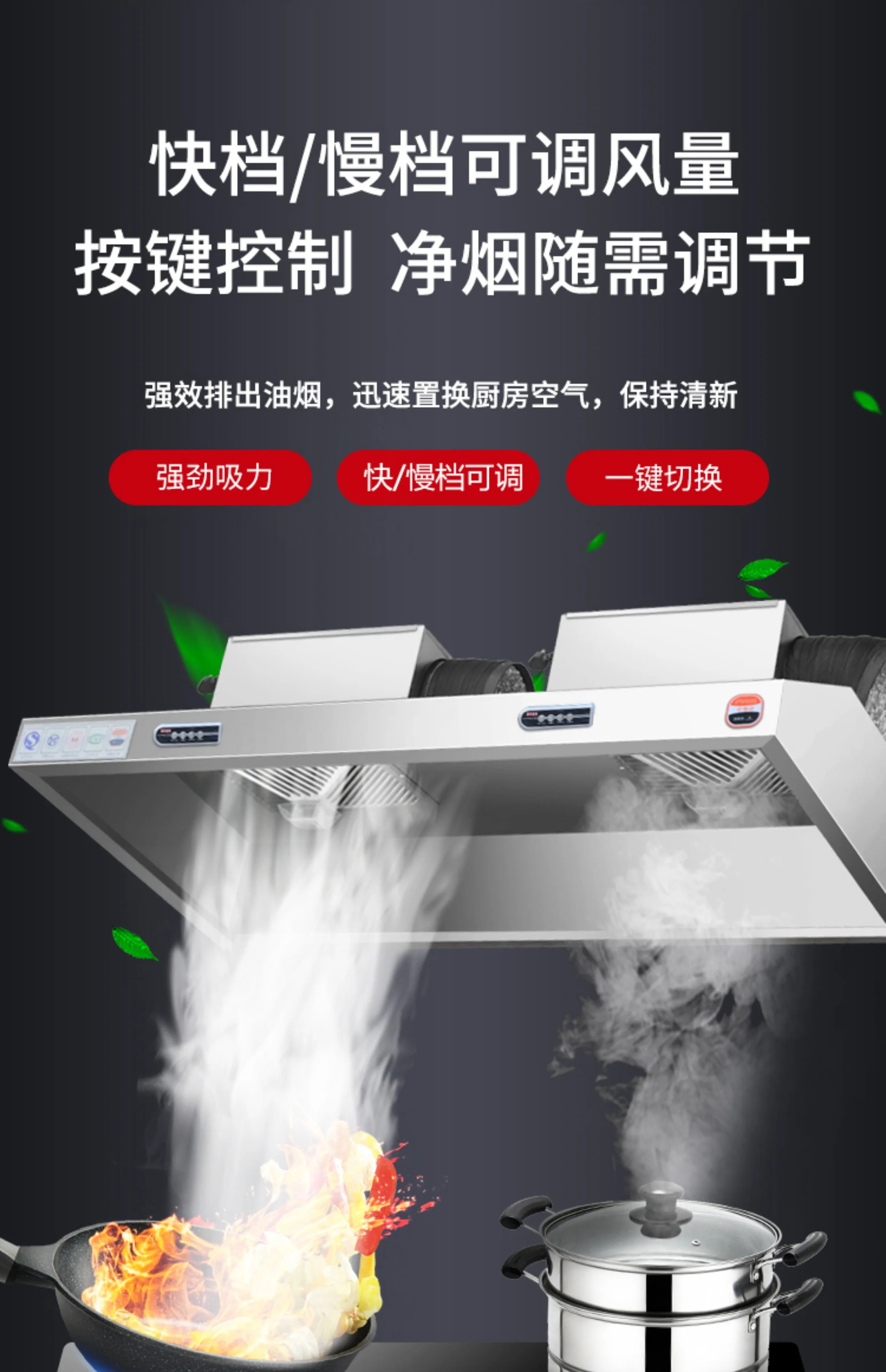 Cappa da cucina commerciale in - Commercial Kitchen Hood Exhaust Fans recensione e prezzo
