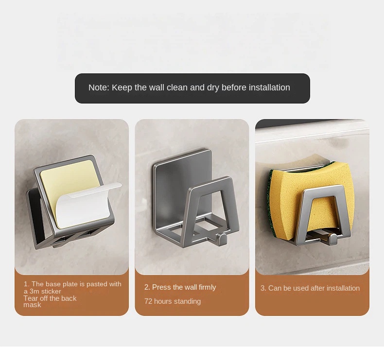1/2/4 Pezzi Porta Spugne in Ac - Commercial Kitchen Wall Shelves recensione e prezzo